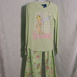 Disney Tinker bell PJ'S,  green, large. Adorable soft and cozy.